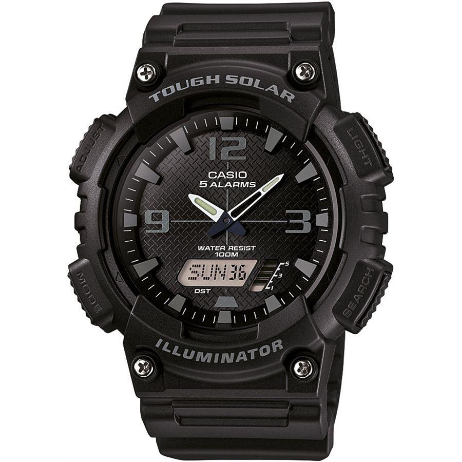 Casio AQ-S810W-1A2VDF Tough Solar Analog-Digital Schwarzes Harz Herrenuhr Casio AQ-S810W-1A2VDF Tough Solar Analog-Digital Schwarzes Harz Herrenuhr